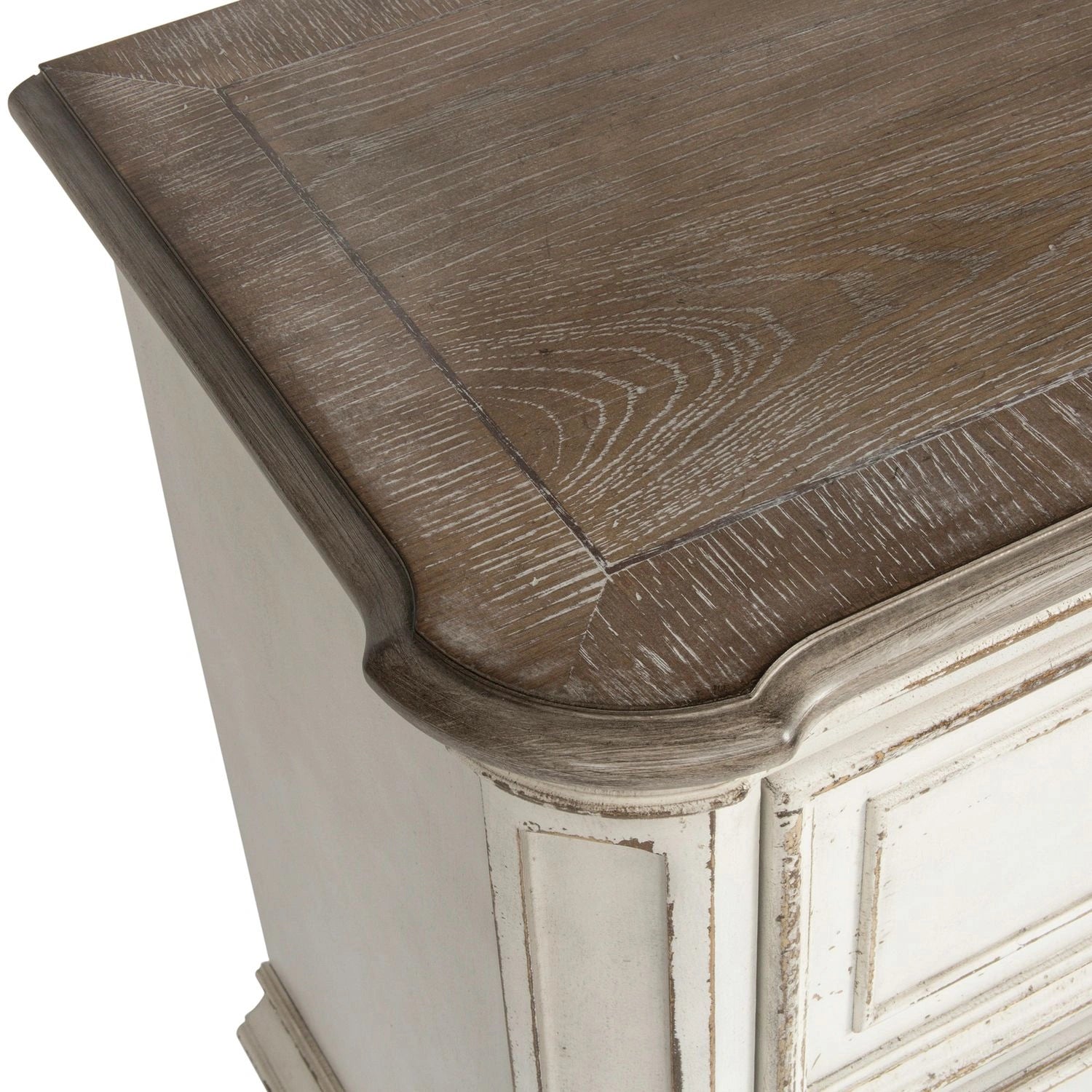 Magnolia Manor Two Drawer Nightstand in Antique White image