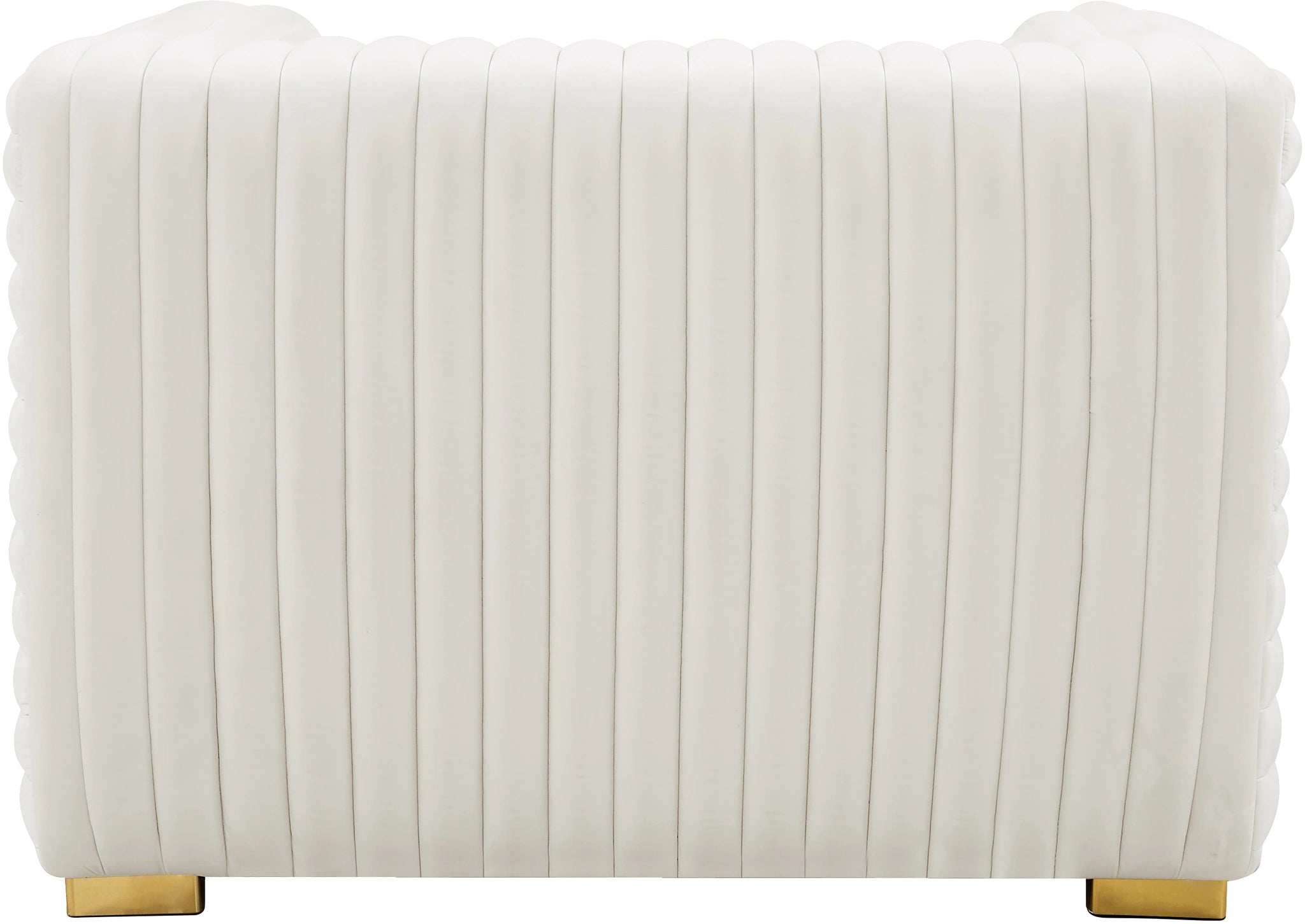 Ravish Cream Velvet Chair