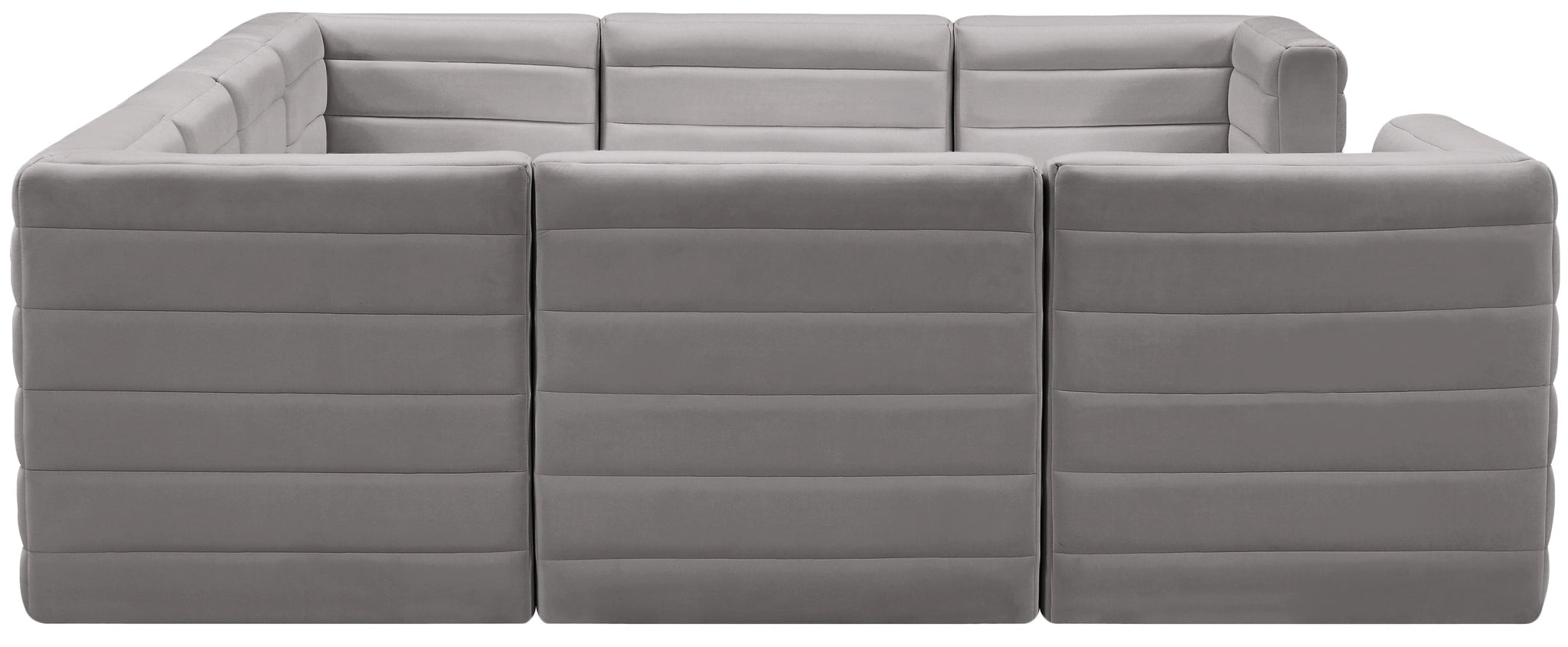 Quincy Grey Velvet Modular Sectional