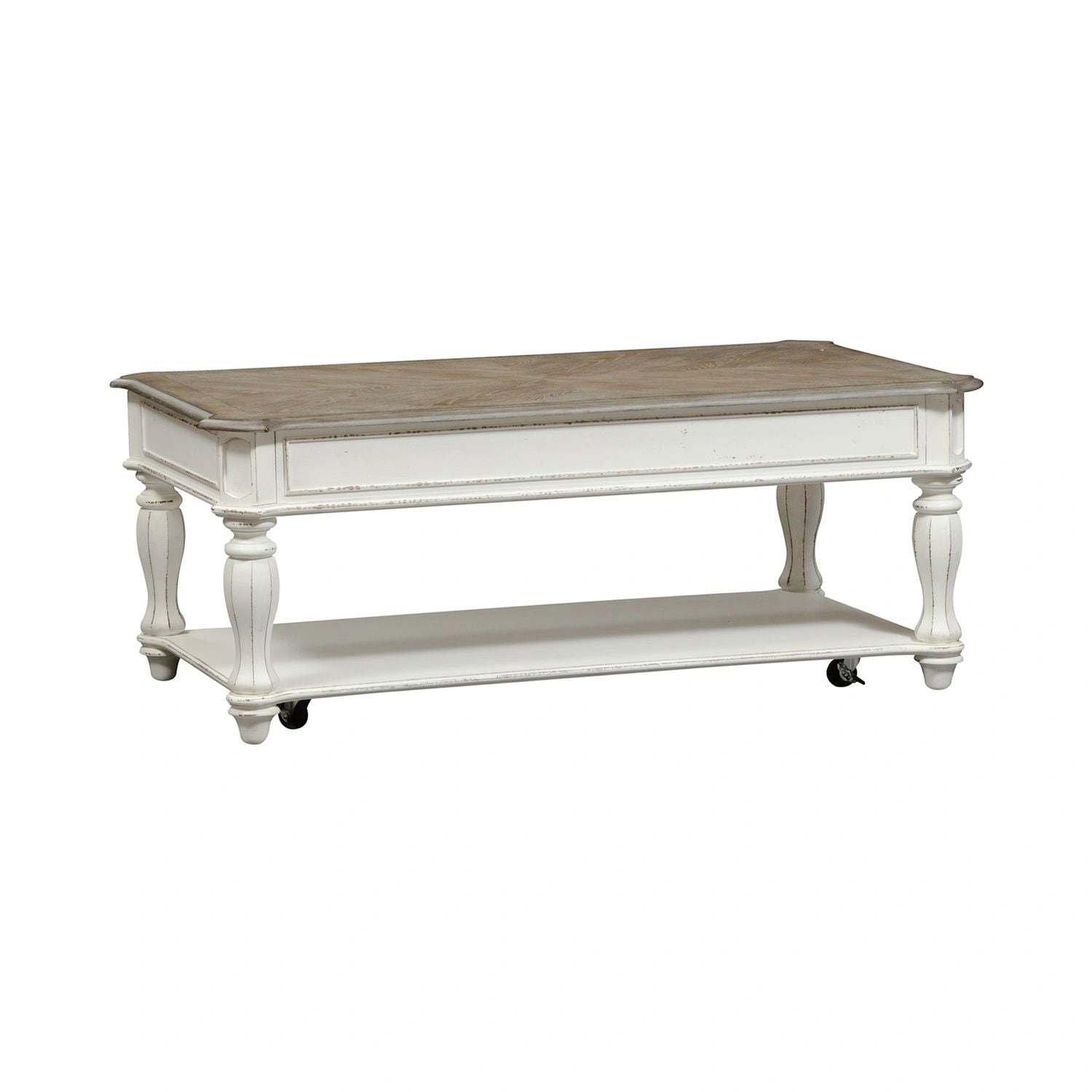 Magnolia Manor Lift Top Cocktail Table in Antique White image