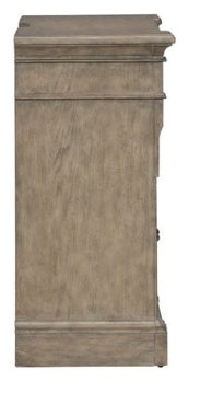 Liberty Furniture Town & Country Bedside Chest w/ Charging Station in Dusty Taupe - Luxury Home Furniture (MI)