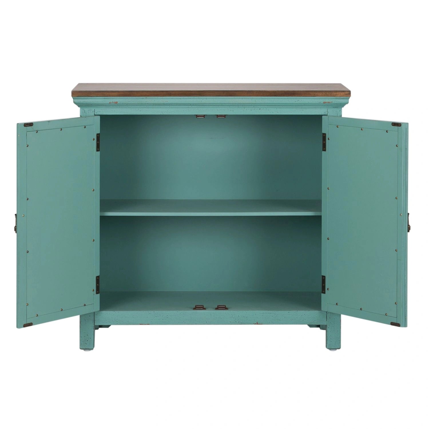 Kensington 2 Door Accent Cabinet in Turquoise image