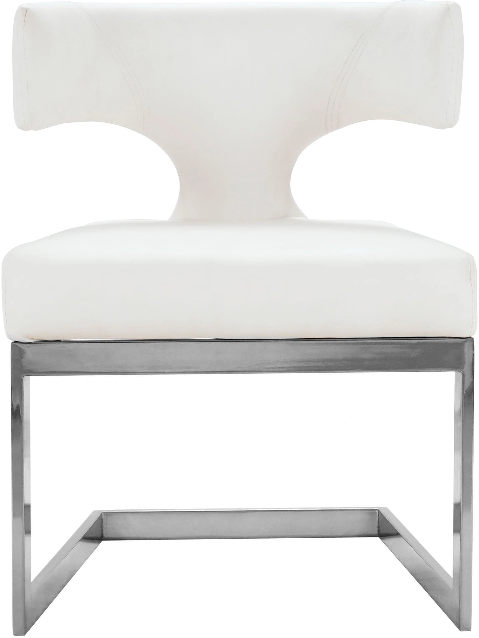 Alexandra White Faux Leather Dining Chair