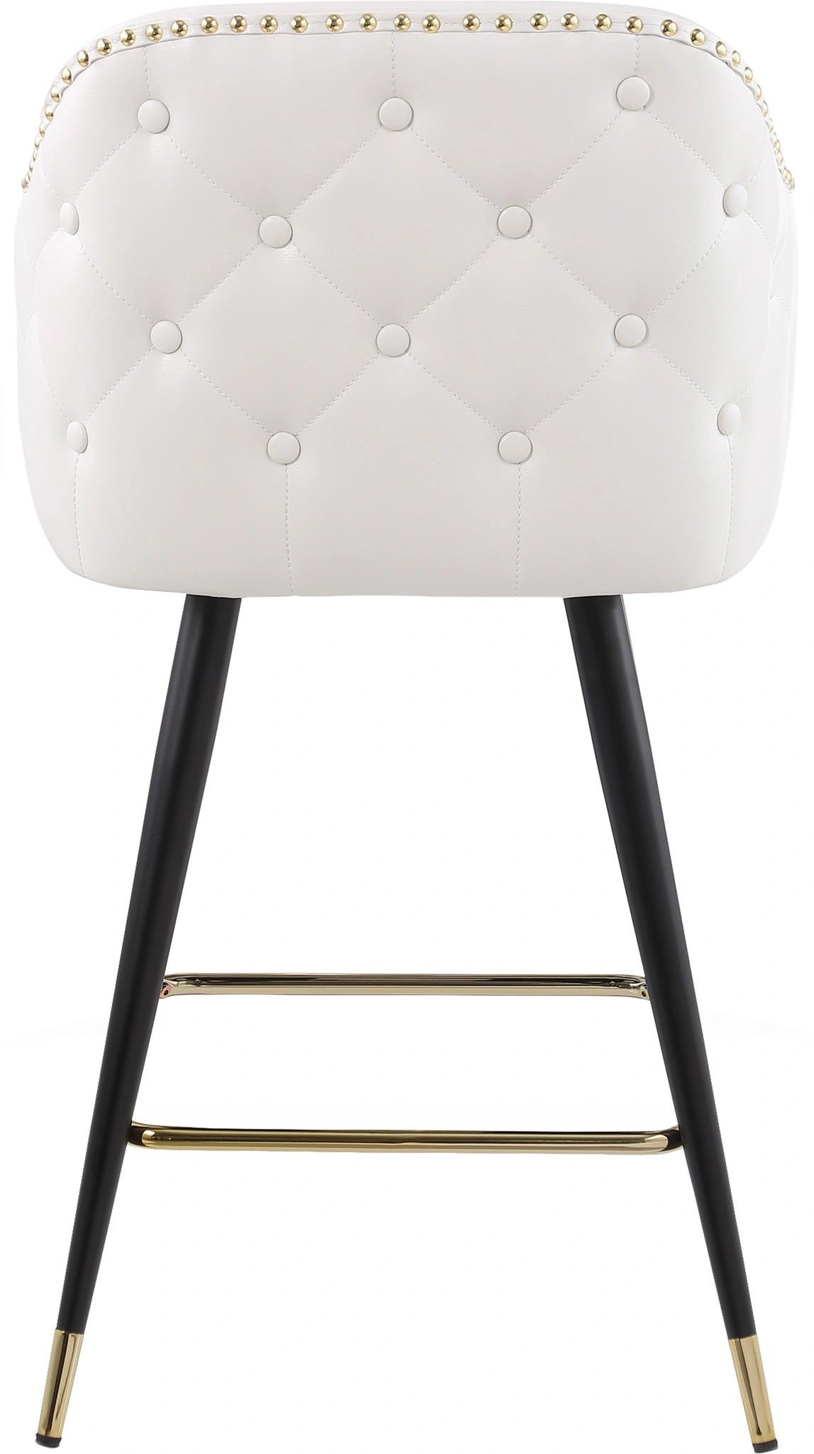 Barbosa White Faux Leather Counter/Bar Stool