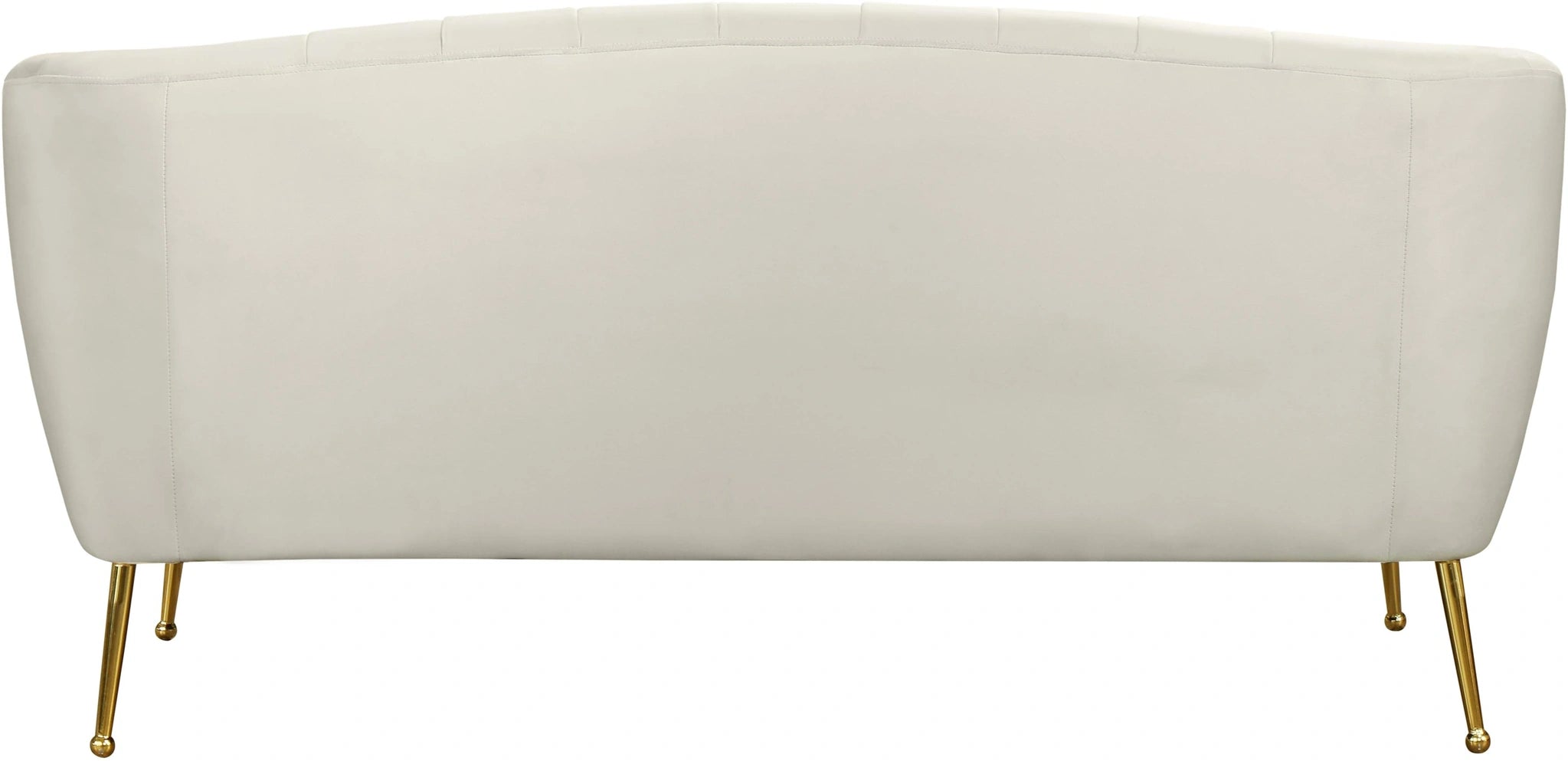 Tori Cream Velvet Loveseat