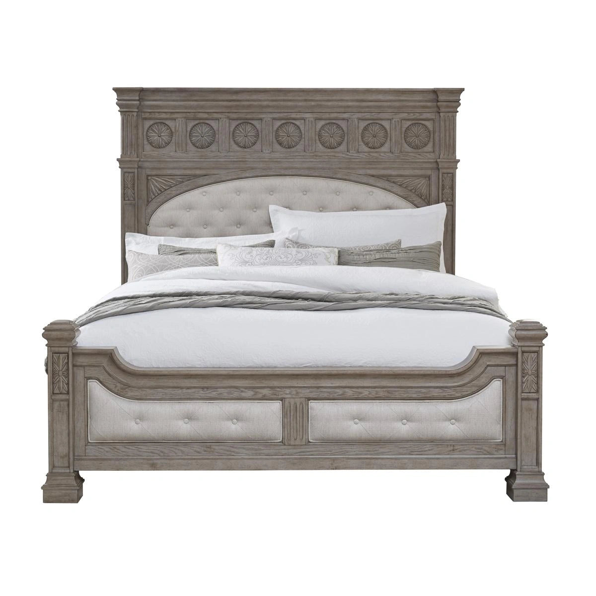 Pulaski Kingsbury California King Panel Bed in Gray
