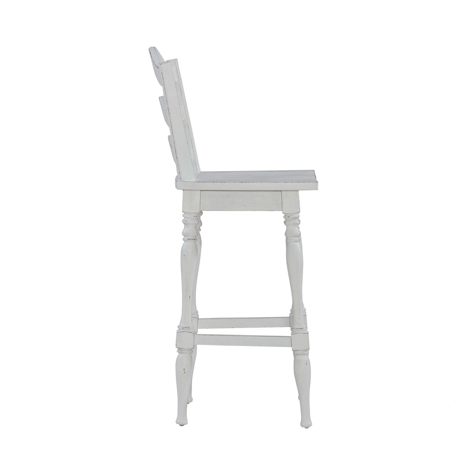 Magnolia Manor Ladderback Swivel Bar Stool image