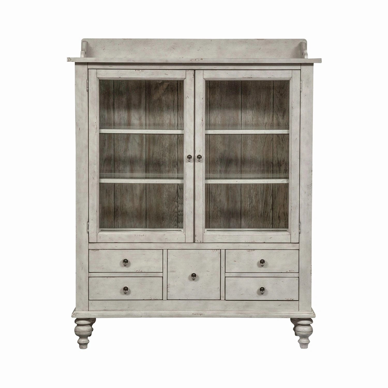 Whitney Display Cabinet in Weathered Gray image