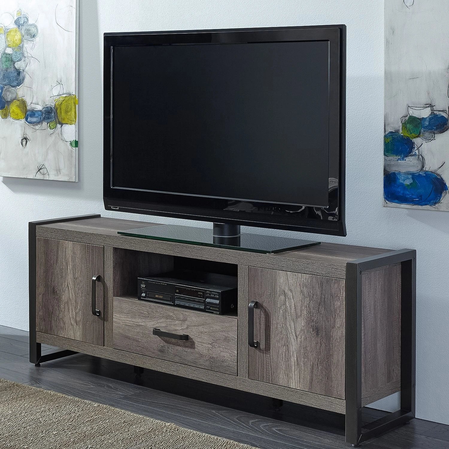 Farmhouse Tanners Creek Entertainment TV Stand in Greystone image