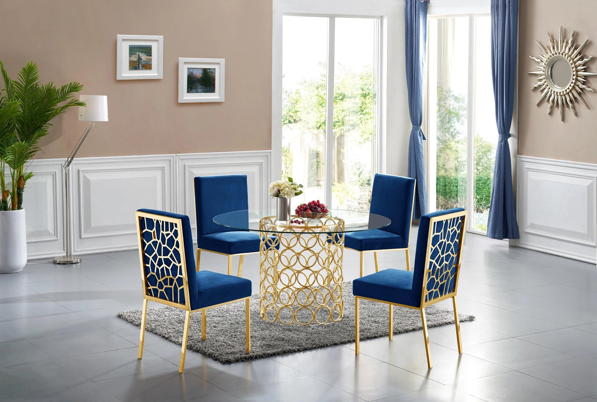 Opal Gold Dining Table