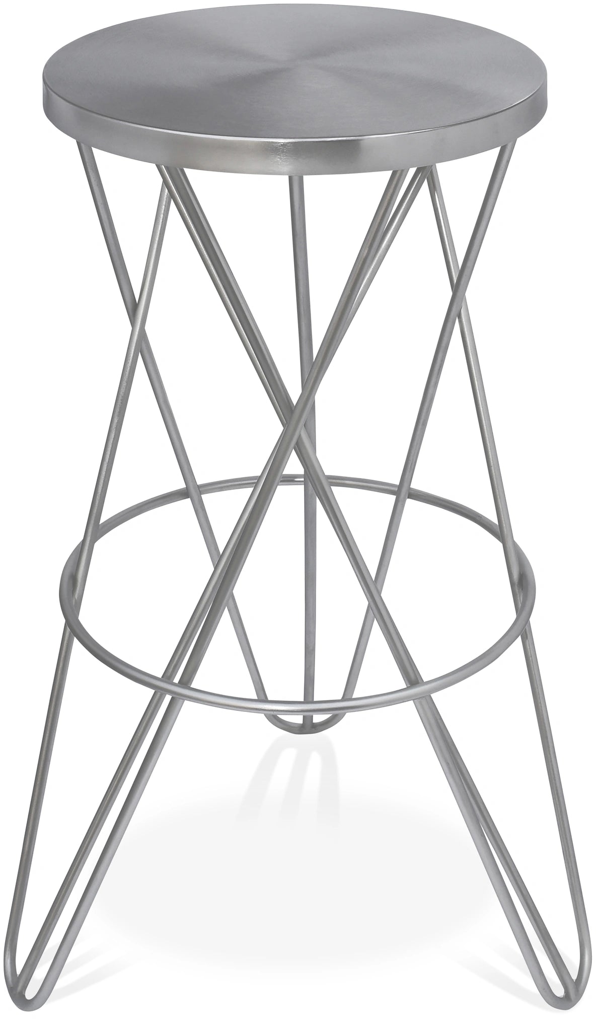 Mercury Silver Bar Stool