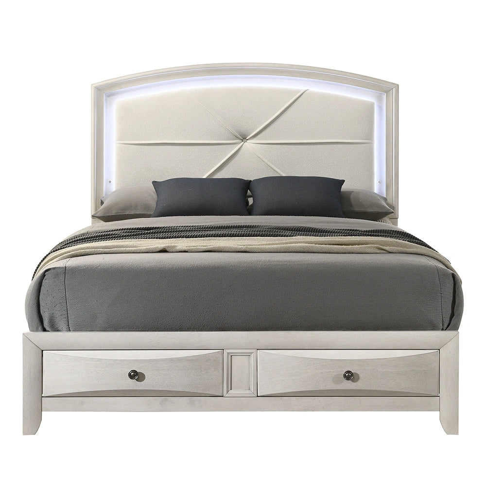 EK Bed w/Storage & LED