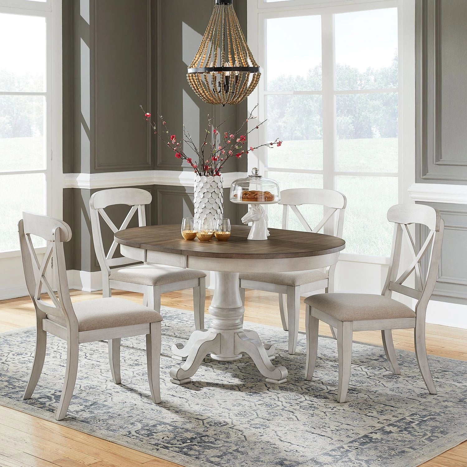 Ocean Isle 5 Piece Pedestal Table Set image