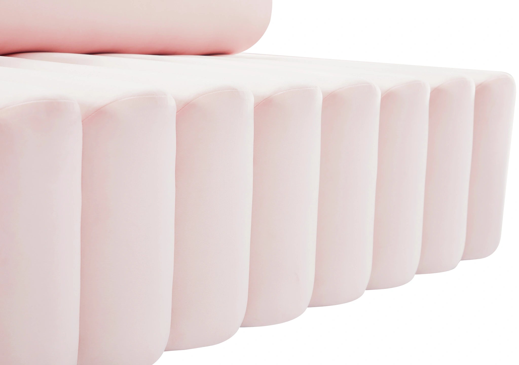 Melody Pink Velvet Loveseat
