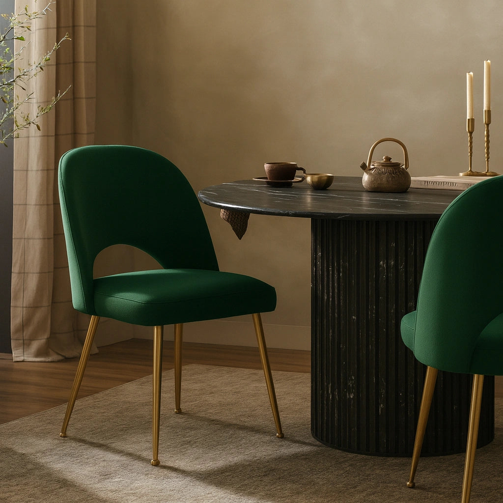 Logan Green Velvet Dining Chair