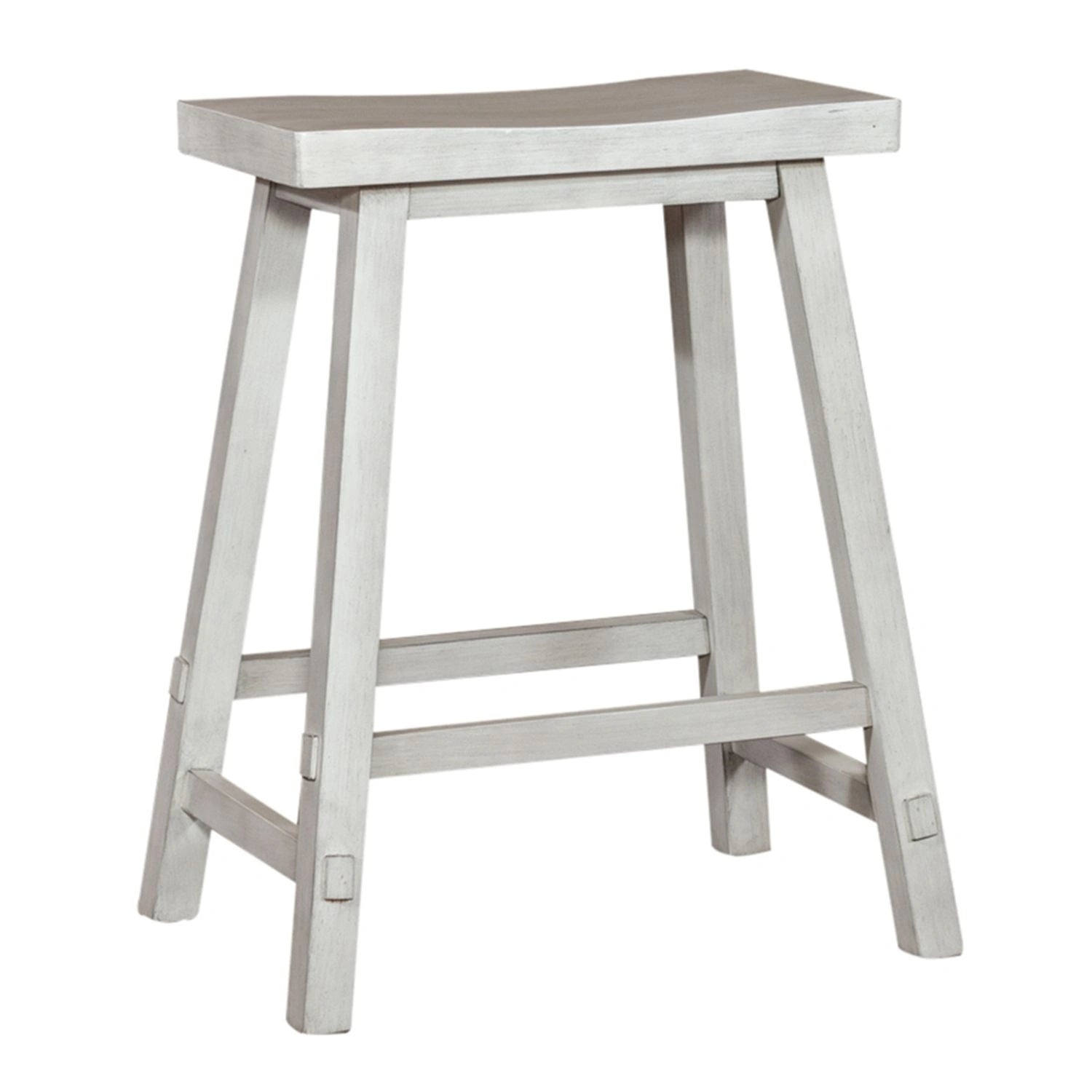 Creations 24 Inch Sawhorse Counter Stool - White image