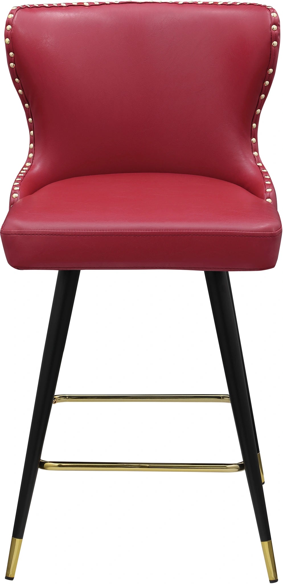 Hendrix Red Faux Leather Counter/Bar Stool