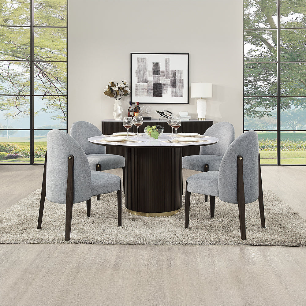 Round Dining Table w/Marble