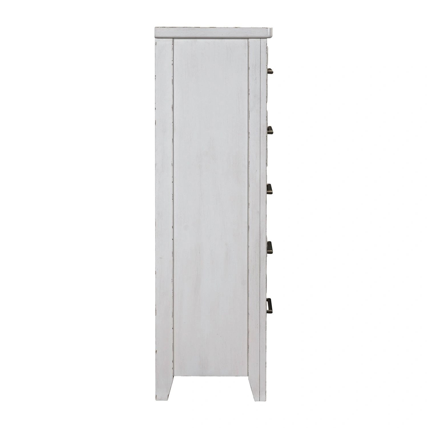 Backroads Drawer Chest in Weathered White/Parchment Brown image