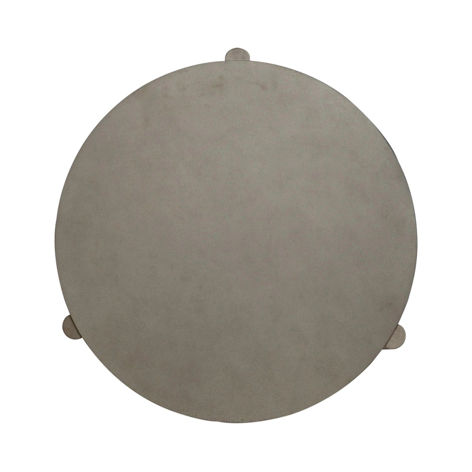 Affinity Round End Table in Dusty Taupe with Concrete Top image