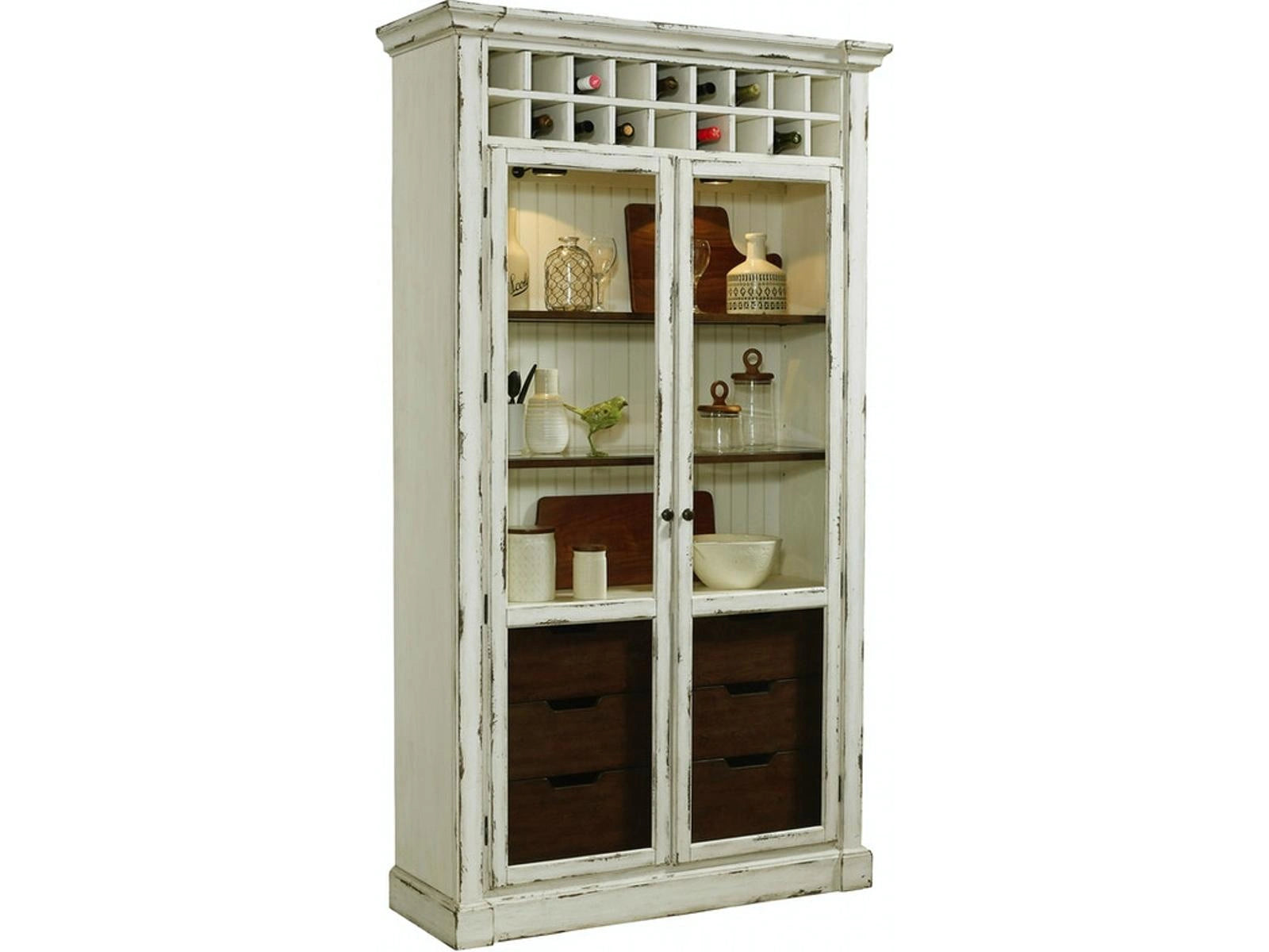 Pulaski Curio in White