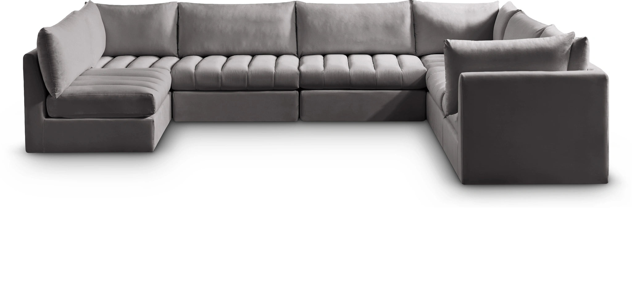 Jacob Grey Velvet Modular Sectional