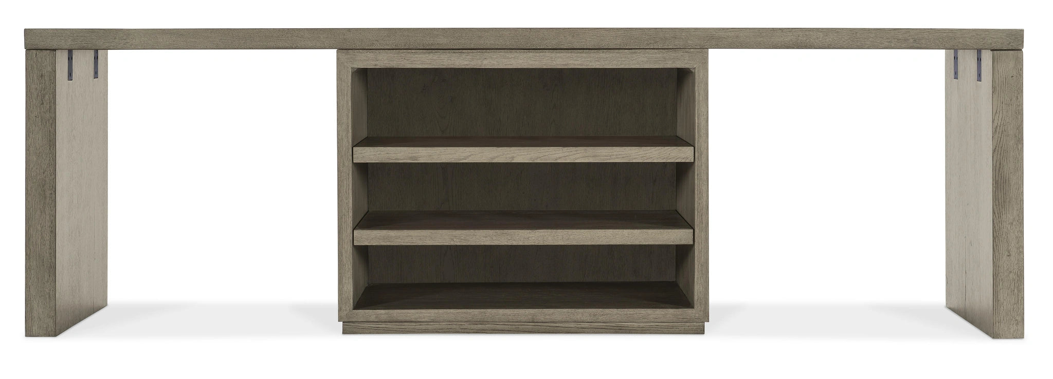 Linville Falls 96" Desk with Centered Open Desk Cabinet
