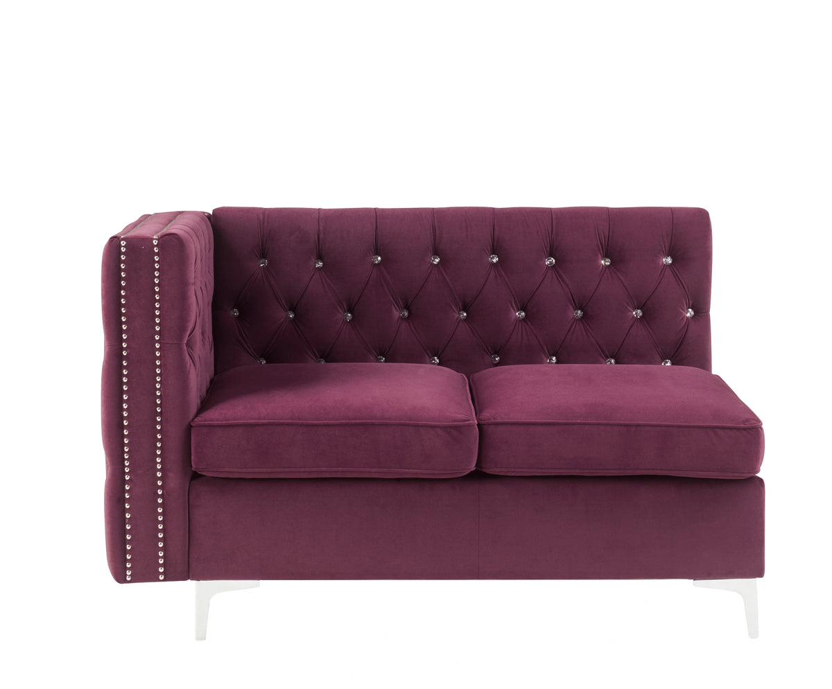 Modular - Armless Loveseat w/2 Pillows