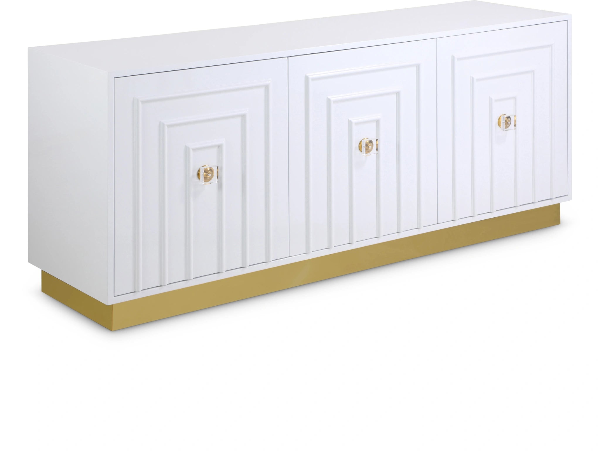 Cosmopolitan White Lacquer Sideboard/Buffet