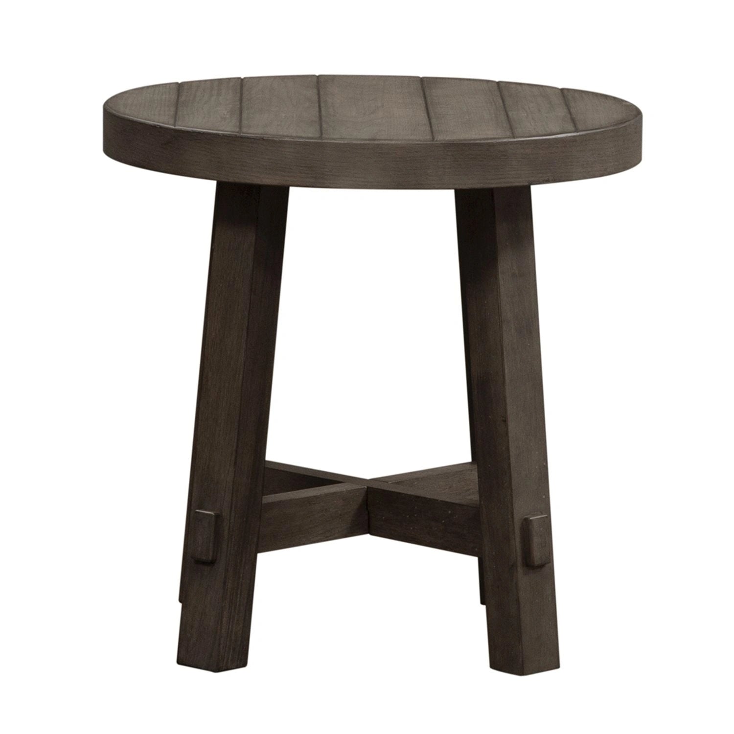 Modern Farmhouse Splay Leg Round End Table image