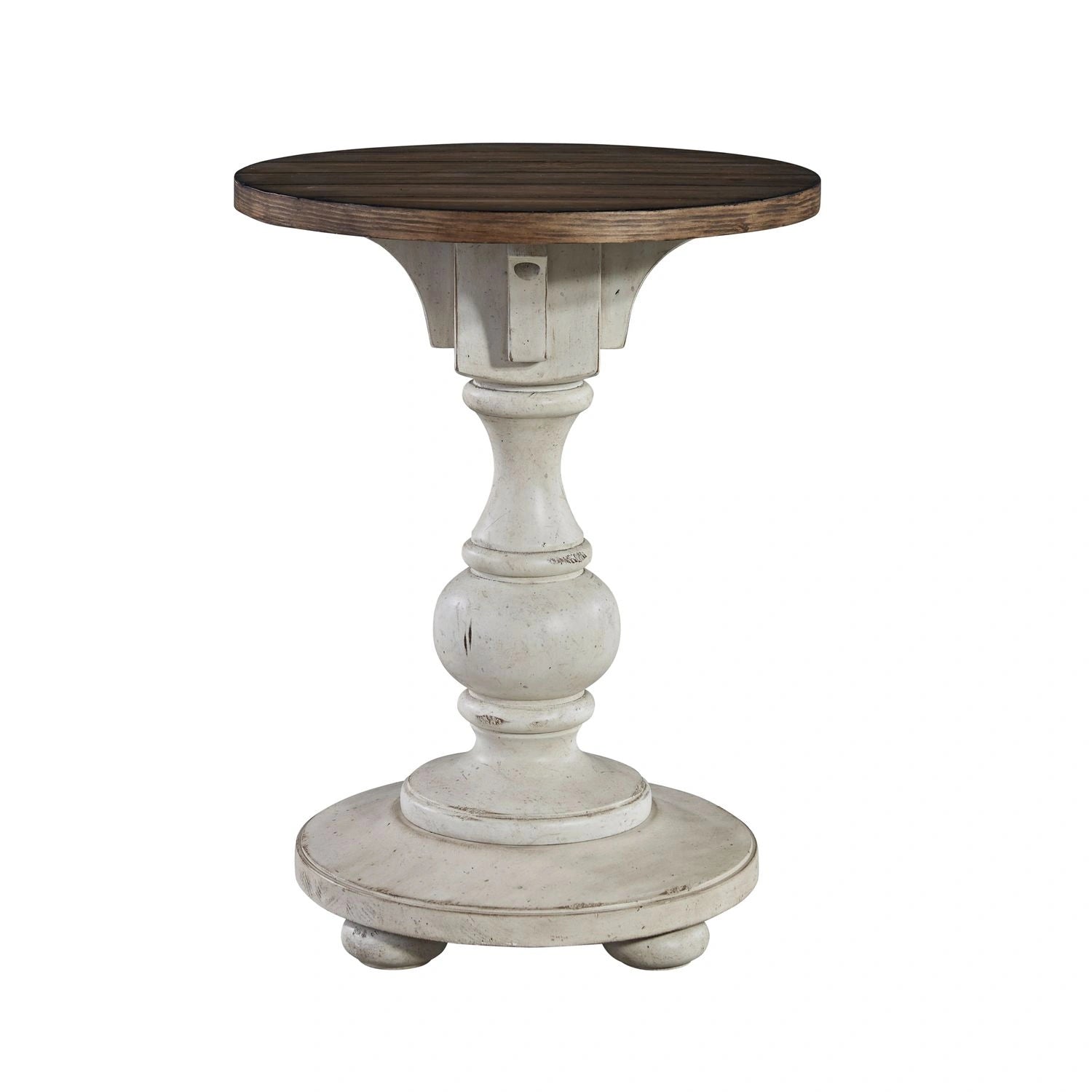 Morgan Creek Chair Side Table in Antique White image