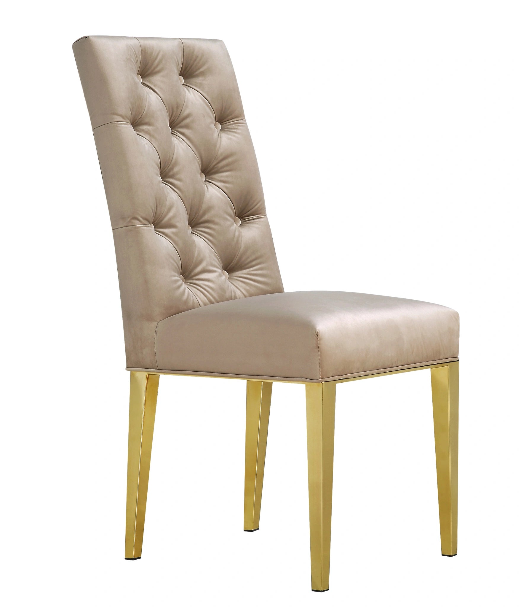 Capri Beige Velvet Dining Chair