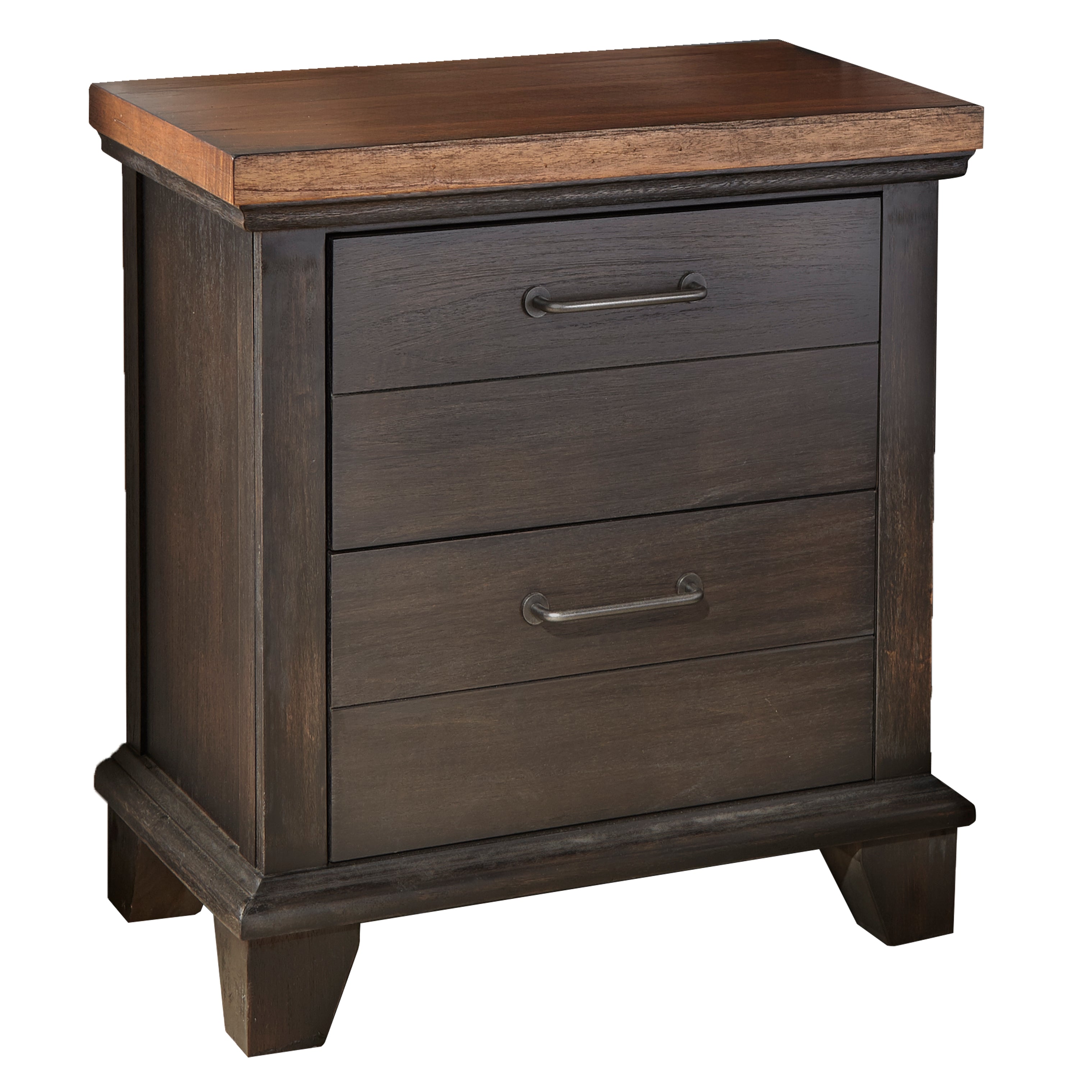 Steve Silver Bear Creek Brown 2 Drawer Nightstand in - Luxury Home Furniture (MI)