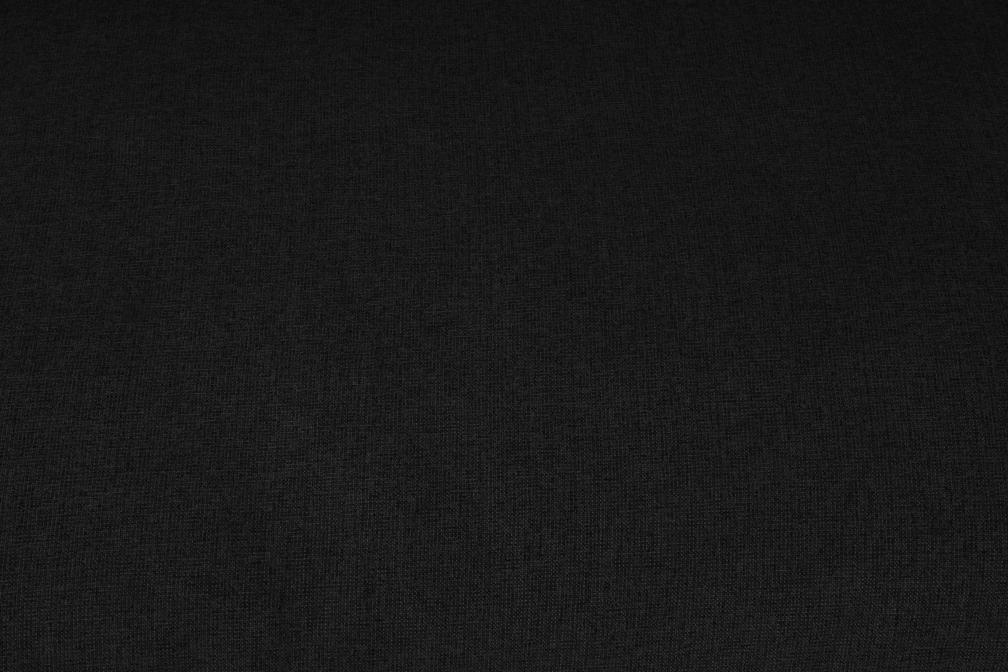 Serene Black Linen Fabric Deluxe Cloud Ottoman