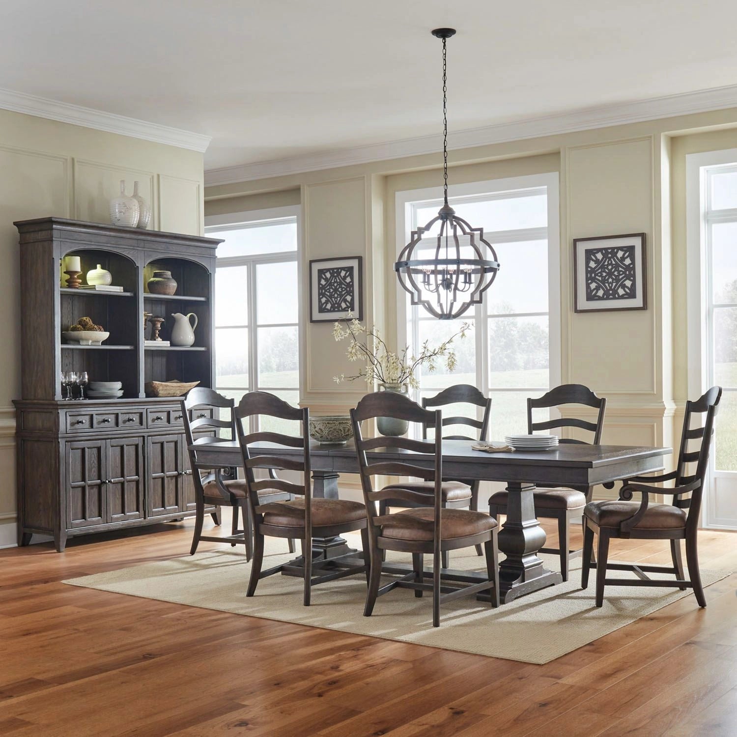 Paradise Valley Alt 7 Piece Trestle Table Set image