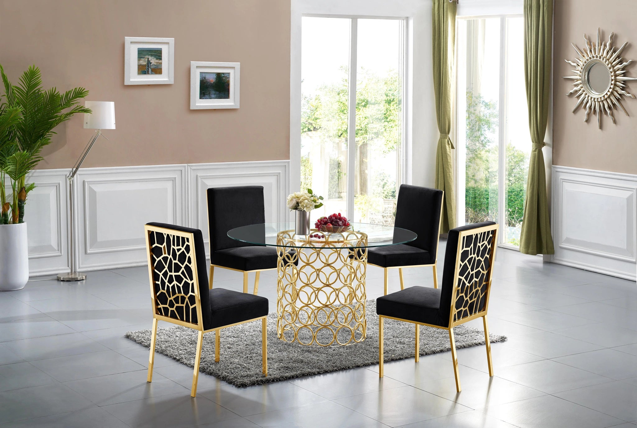 Opal Gold Dining Table