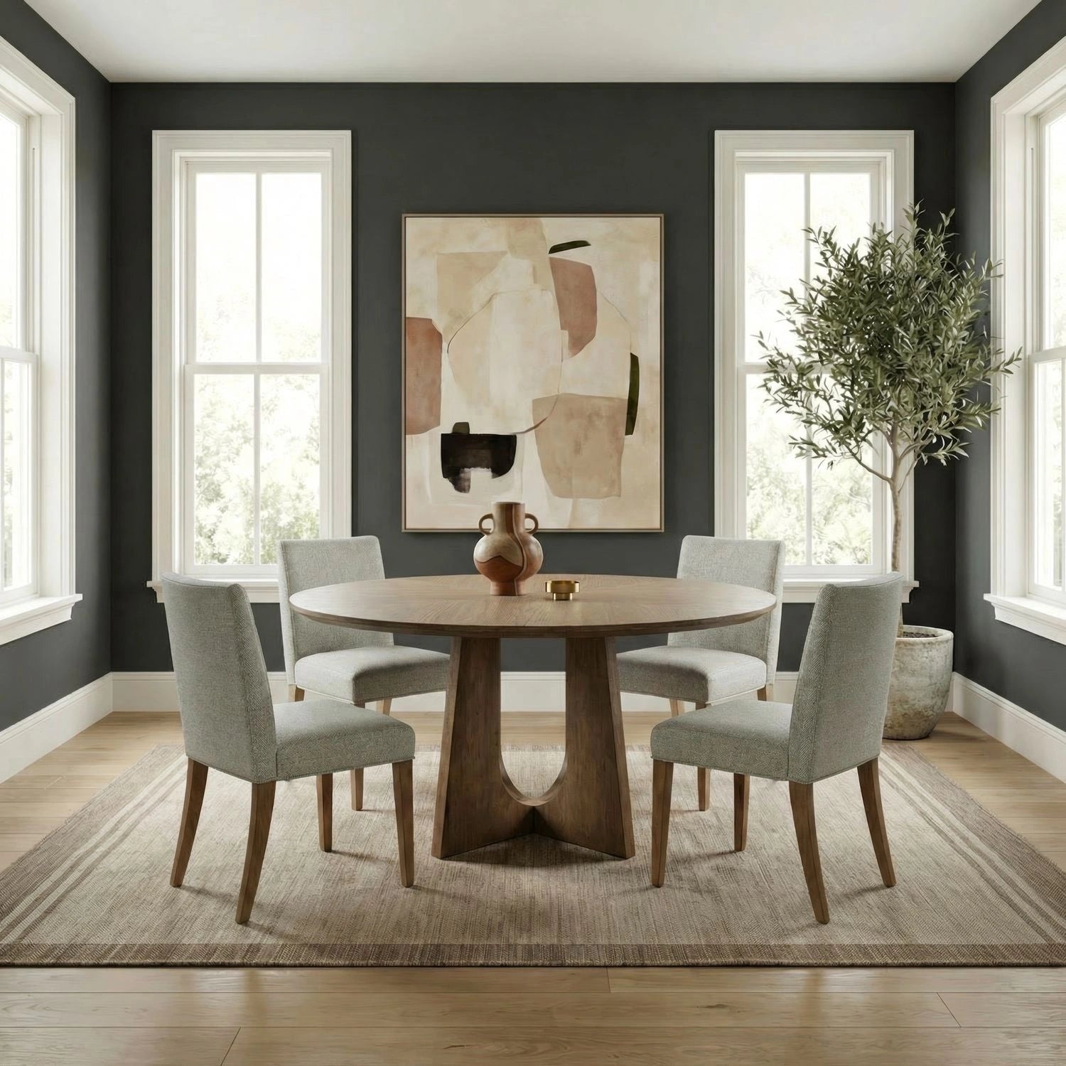 Hendrix Place Opt 5 Piece Pedestal Table Set image