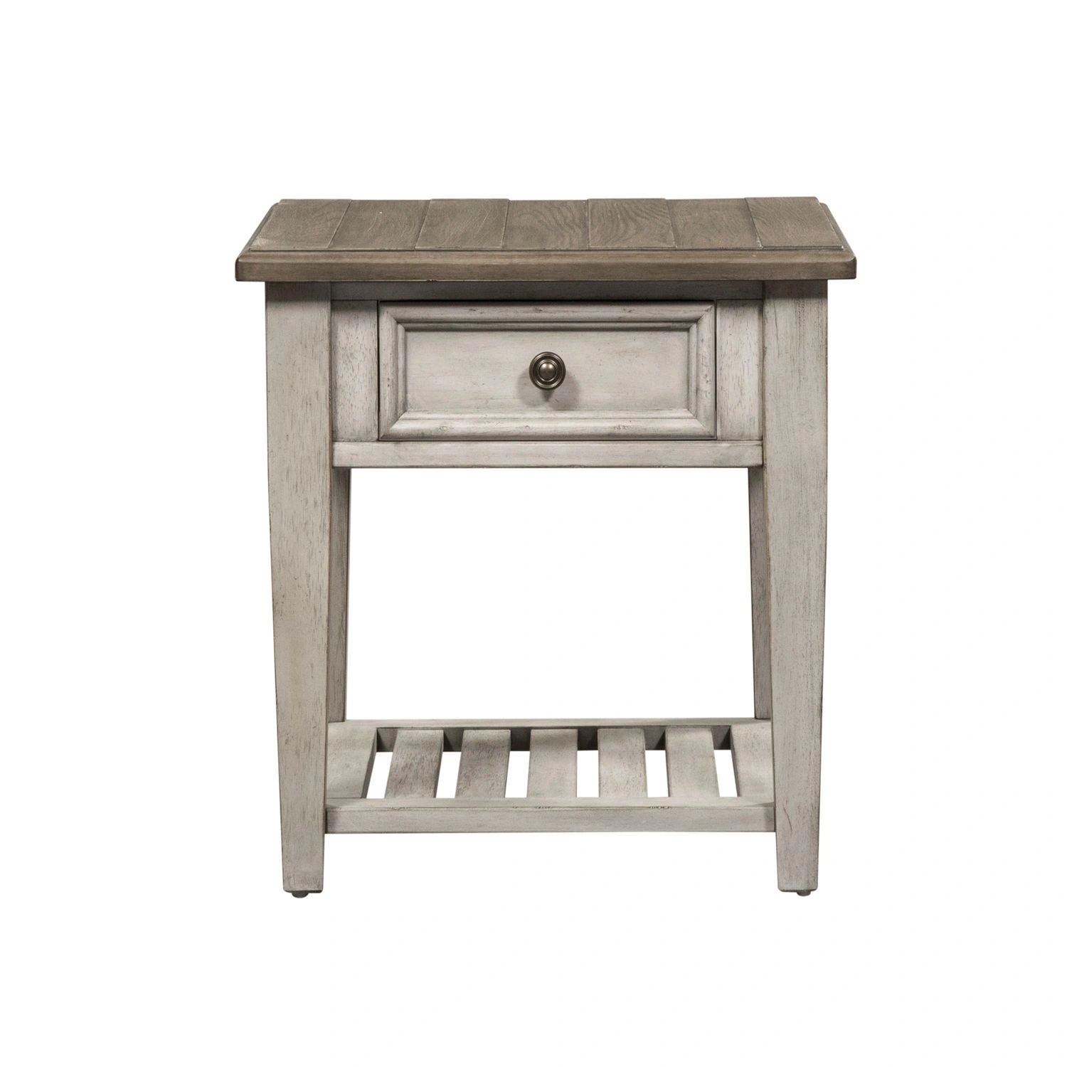 Heartland Drawer End Table in Antique White image