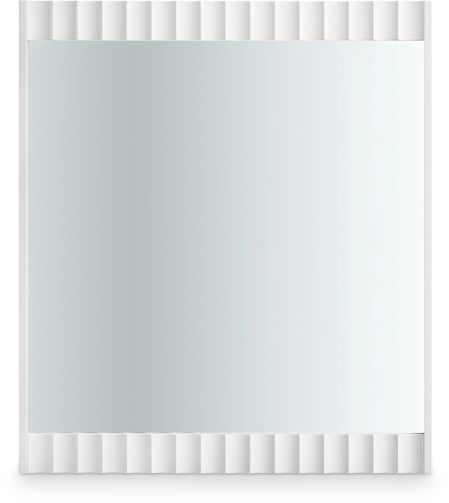 Modernist White Gloss Mirror