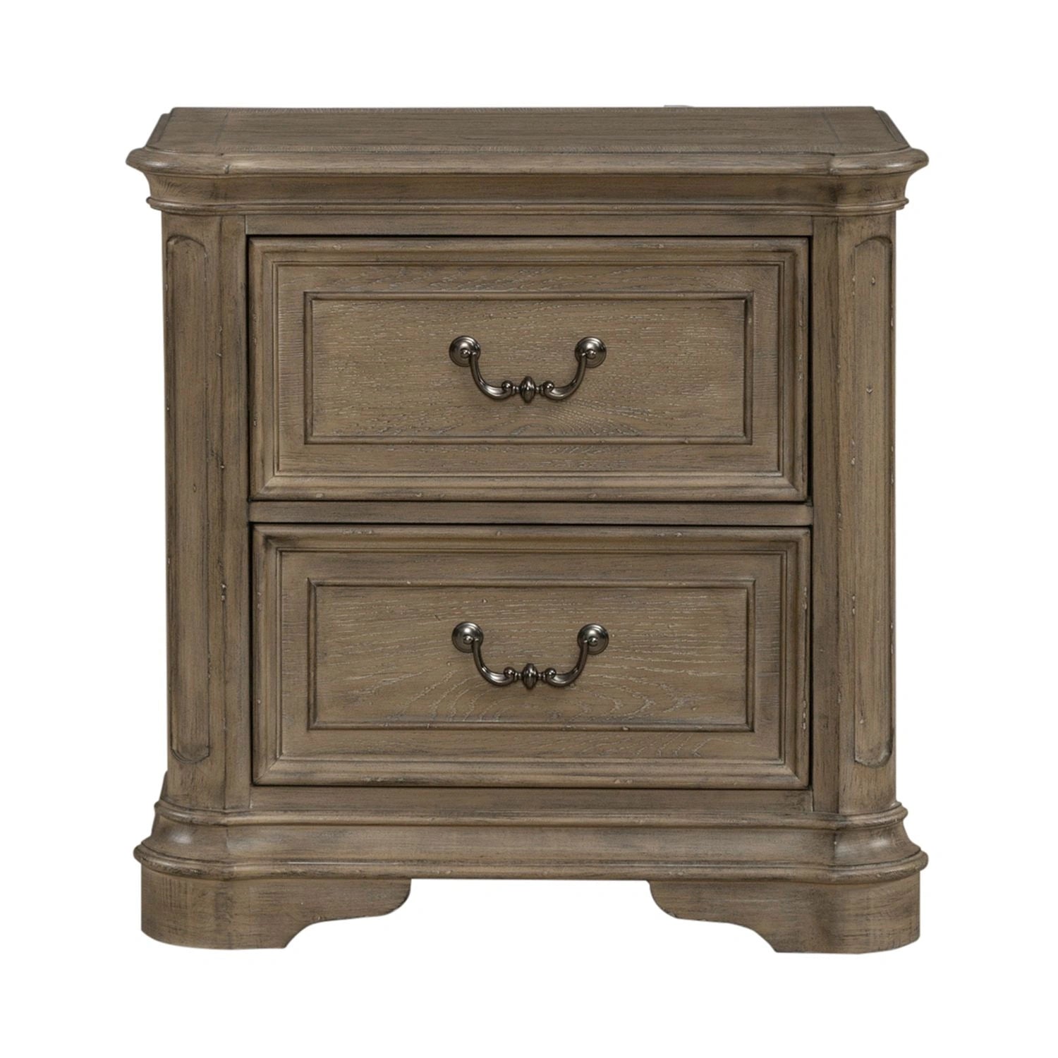 Magnolia Manor II 2 Drawer Nightstand in Weathered Bisque image