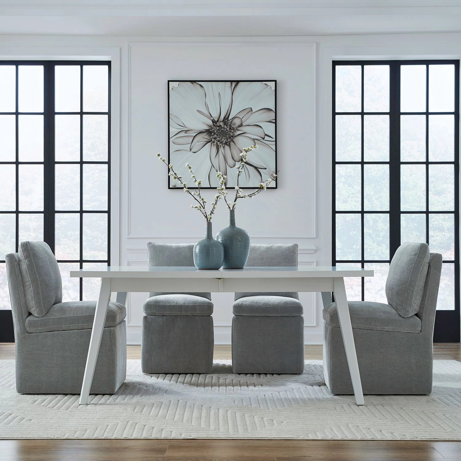 Accent Dining Accent Dining Chair w/ Casters - Sapphire image