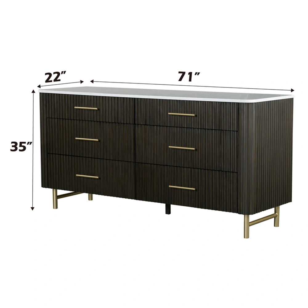 Dresser w/Marble Top