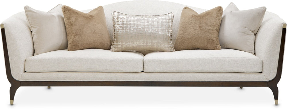 AICO Paris Chic Sofa Cremini in Espresso - Luxury Home Furniture (MI)
