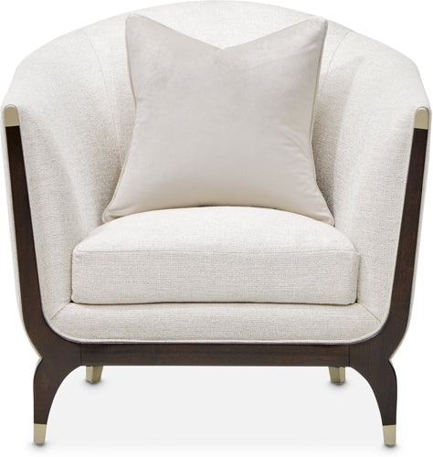 AICO Paris Chic Matching Chair Cremini in Espresso - Luxury Home Furniture (MI)