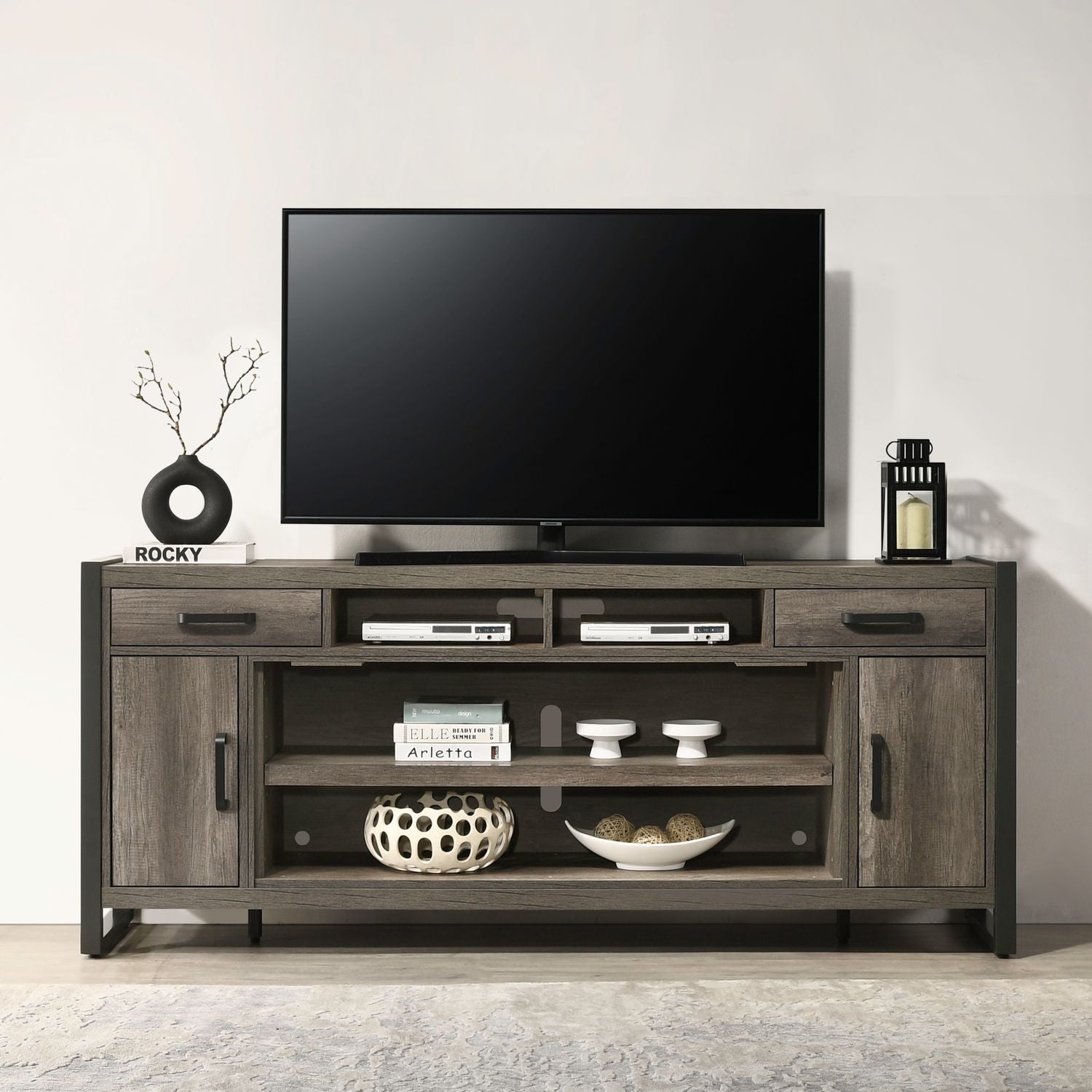 Fireplace TV Consoles 686 78 Inch Console w/ Fire FTS
