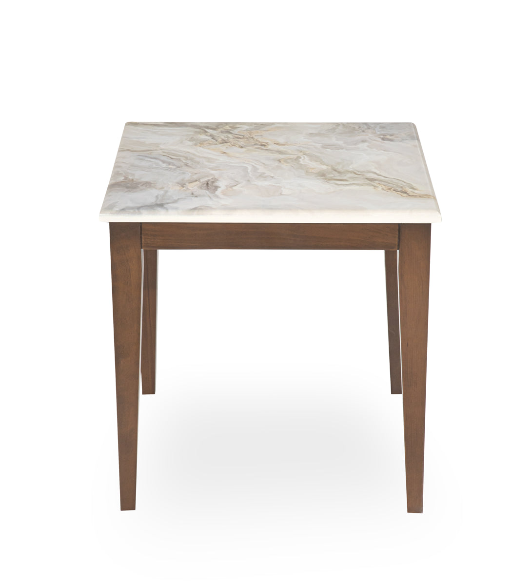 AICO Balboa End Table in Warm Walnut