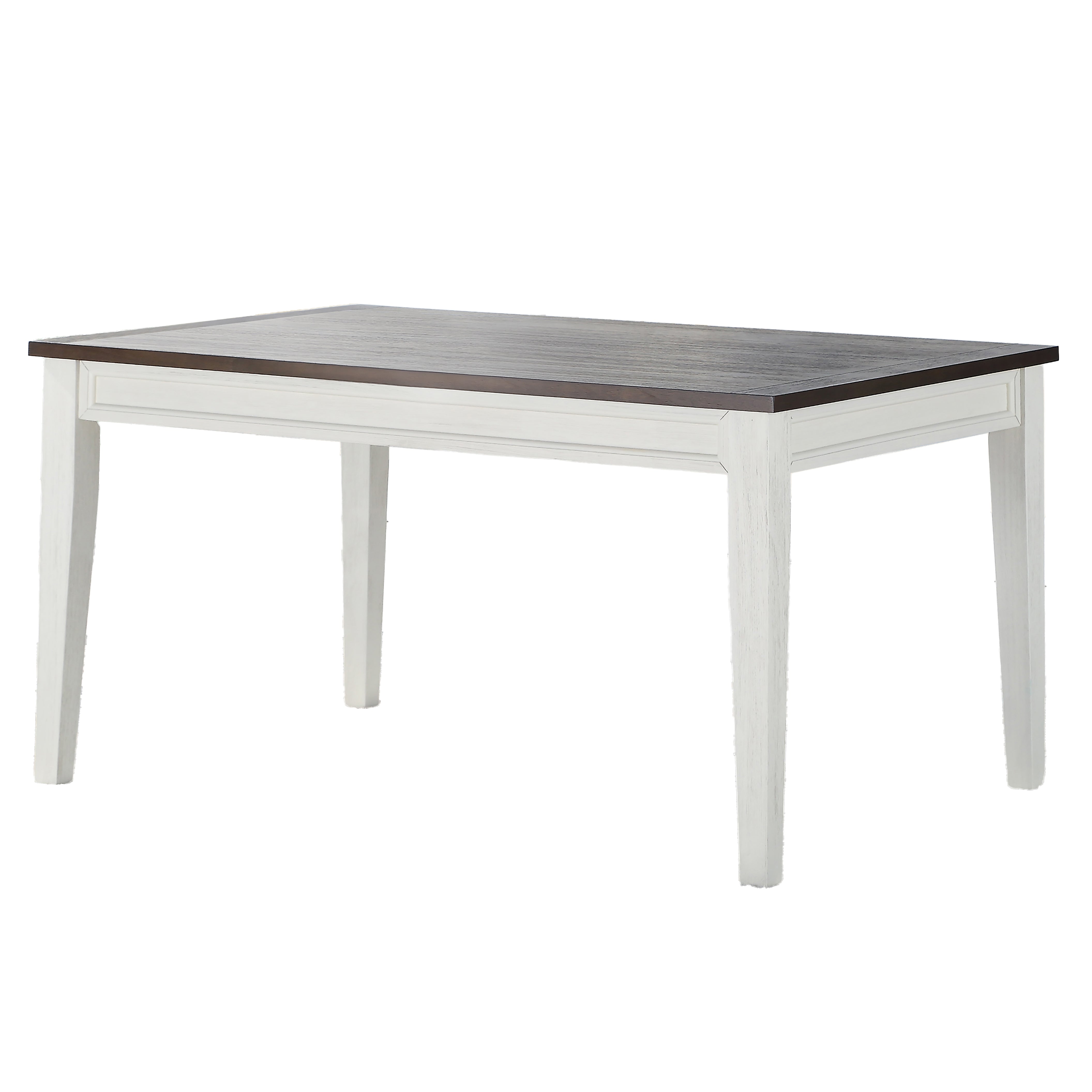Steve Silver Caylie Dining Table in Two-tone Ivory and Driftwood - Luxury Home Furniture (MI)
