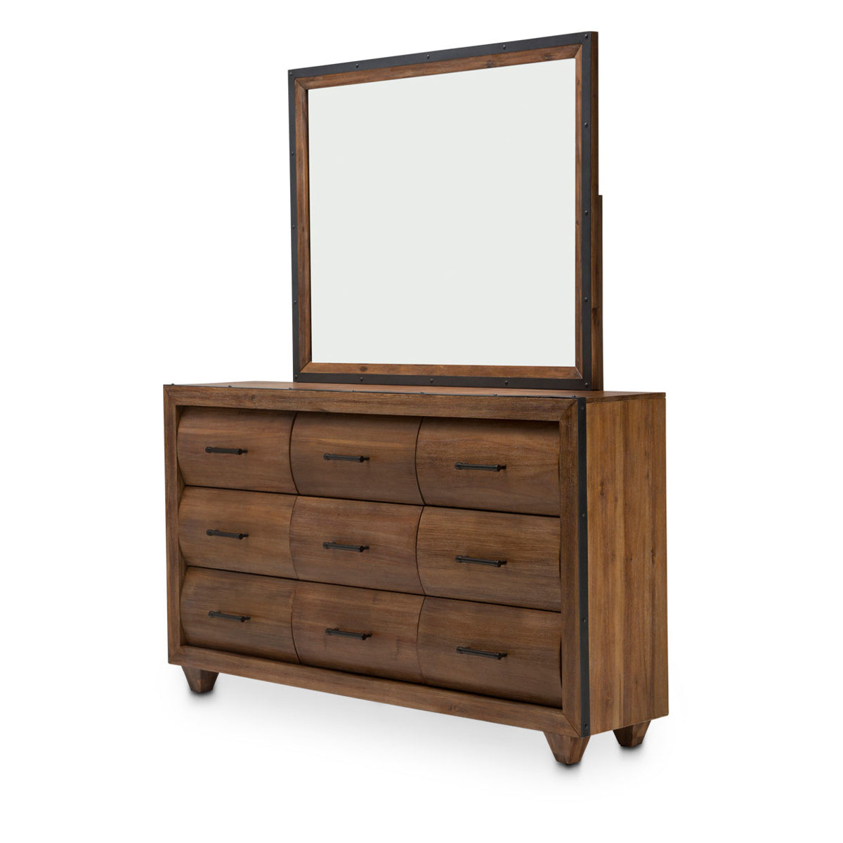 AICO Brooklyn Walk Mirror in Burnt Umber - Luxury Home Furniture (MI)