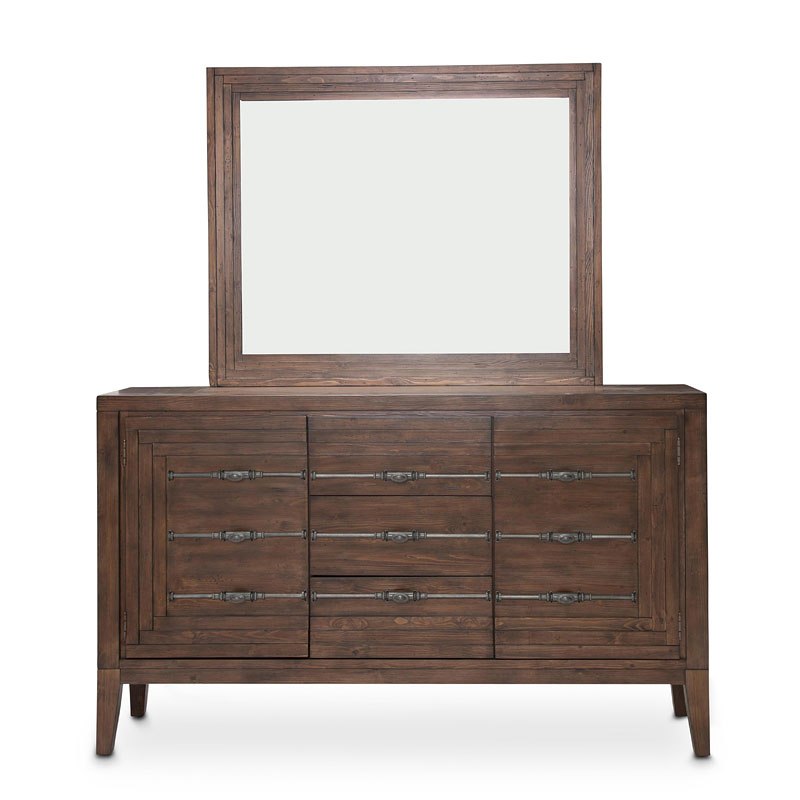 Aico Carrollton Sideboard in Rustic Ranch - Luxury Home Furniture (MI)