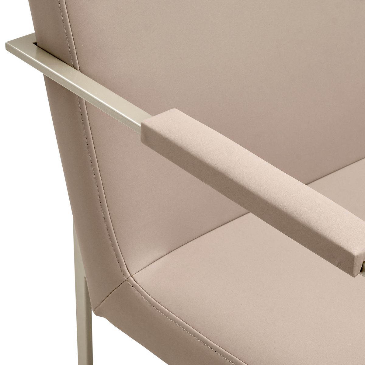 AICO Marin Arm Chair (Set of 2) in Greige - Luxury Home Furniture (MI)
